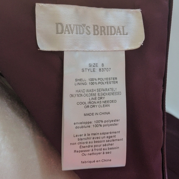 Purple POCKETED strapless satin style dress! - Picture 7 of 7